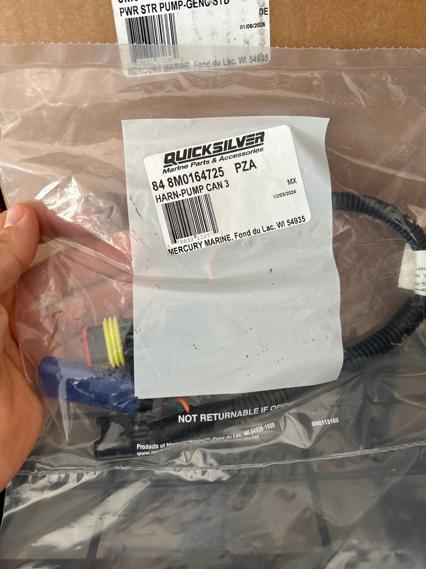 Can Harness for Mercury steering pump gen c