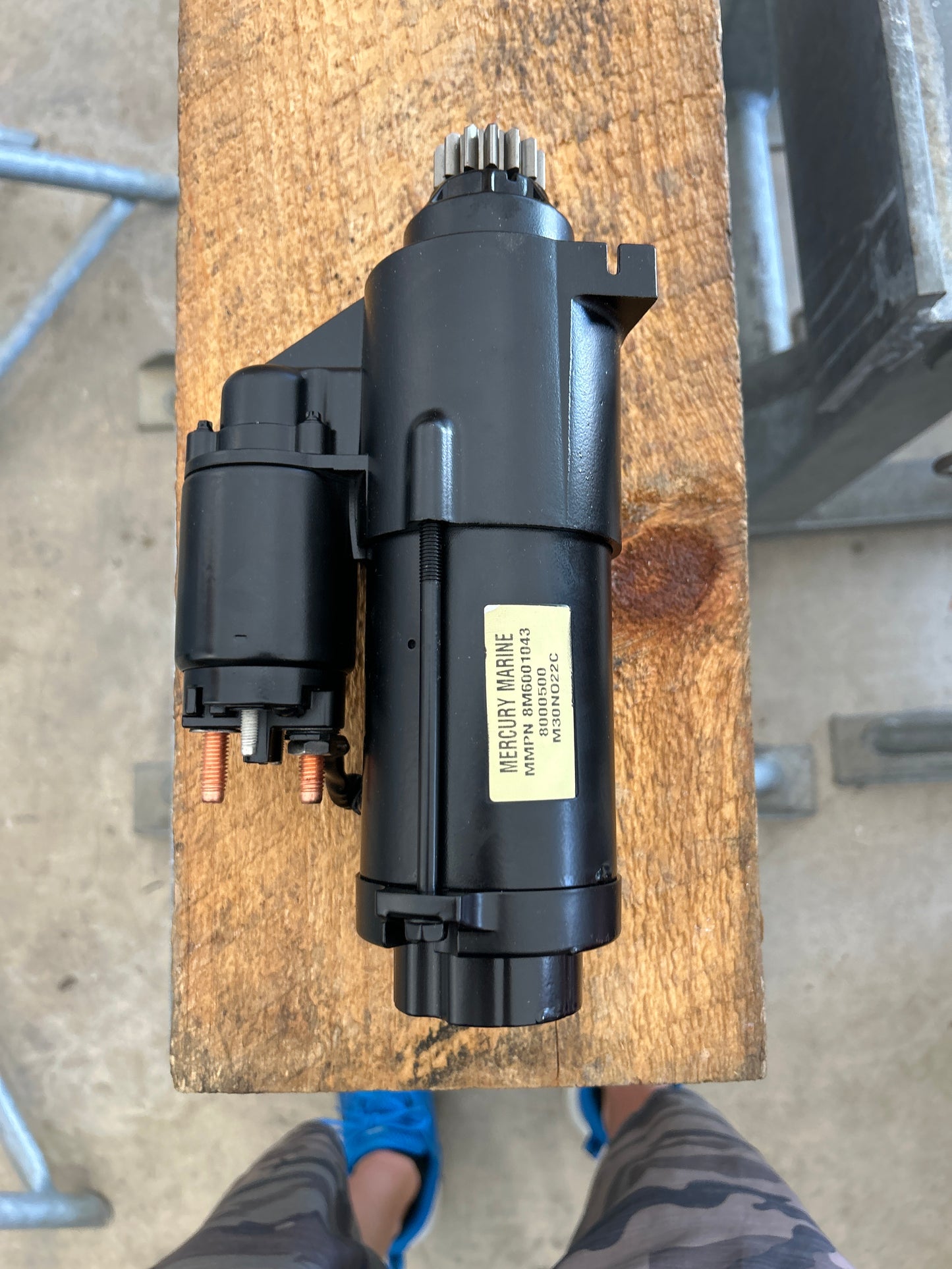 Starter motor mercury L6
